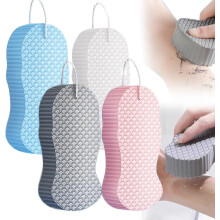 (1 Set, -) 2025 magische exfoliërende badspons – zachte en milde body scrub bal