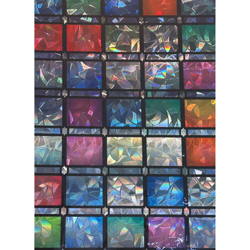 Rainbow Window Privacy Film,Decorative Window Clings for-10
