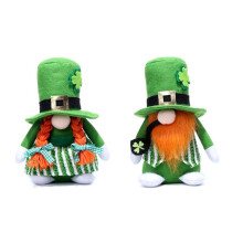 Decorazioni con Gnomi per il Giorno di San Patrizio, Peluche Gnomi Verdi Fortunati per la Casa, Regali per Bambole di Pezza per L'Arredamento del