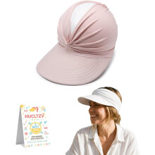 (Pink, One Size) Dames brede rand zonneklep hoed – 50+ UV-bescherming voor strand en golf