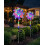 (2pcs, -) Luces molinillo arcoíris solar, estaca LED jardín mágica 1