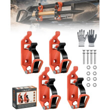 (Orange, 4 Pieces) Zestaw montażowy do łopaty, szybko zwalniający, off-road