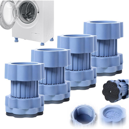 (4PCS, -) 2025 Anti Vibration Pads for Washing Machine, Adjustable Leveling Mat