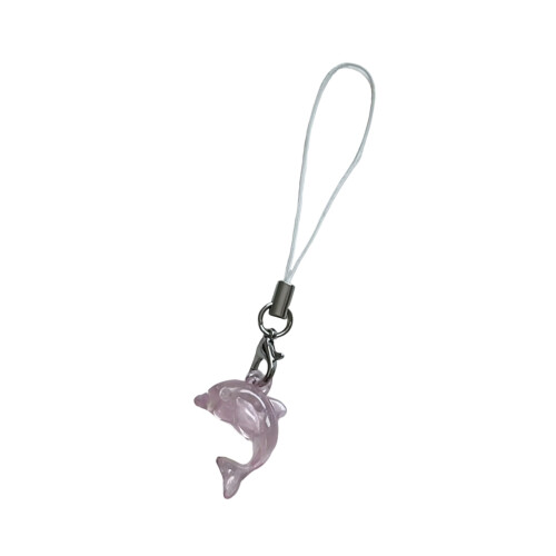 Fun And Creative Dolphin Shaped Phone Chain For Handmade-Pink