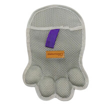 Pet Grooming Gloves Statics Electricity Hair Collector-grey