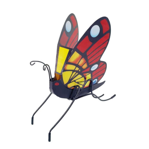 Desktop Iron Tealight Stand 3D Butterfly Shape Candle Stand For