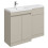 Balterley Balterley Tean 1100mm Floor Standing Compact Unit with Left Hand Polymarble Basin - Pebble Grey 2