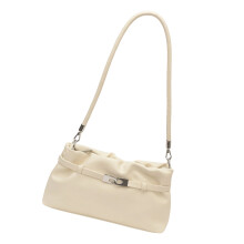 Fashion Shoulder Bag Lightweight PU Leather Underarm-Beige