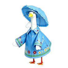 Whimsical 23Inch Geese Sculpture Costume Dressing-Blue
