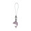 Playful Small Dolphin Pendant Keyring For Customizing Your-Pink 1