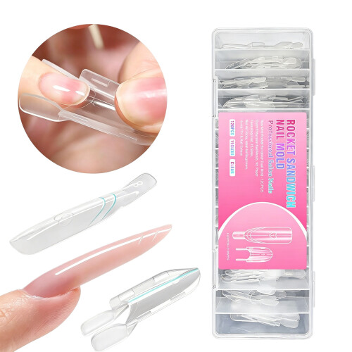 120 STKS Rockets Shape Nail Forms voor Extensions Geen Clips