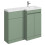Balterley Balterley Tean 1000mm Floor Standing Compact Unit with Right Hand Polymarble Basin - Green 3