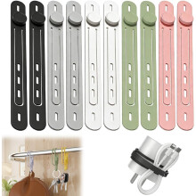 (10pc, -) 2026 10 stuks herbruikbare siliconen kabelbinders – elastische kabelmanagementbanden