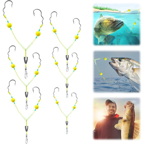 (Flipping Hook Set, -) Dvojitý háčkový rybářský návazec