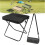 (Black, Medium) Tabouret pliable léger 2026, avec sac rangement 1