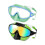 2 Stück Kinder-Schwimmbrille mit-Grün blau transparent 1