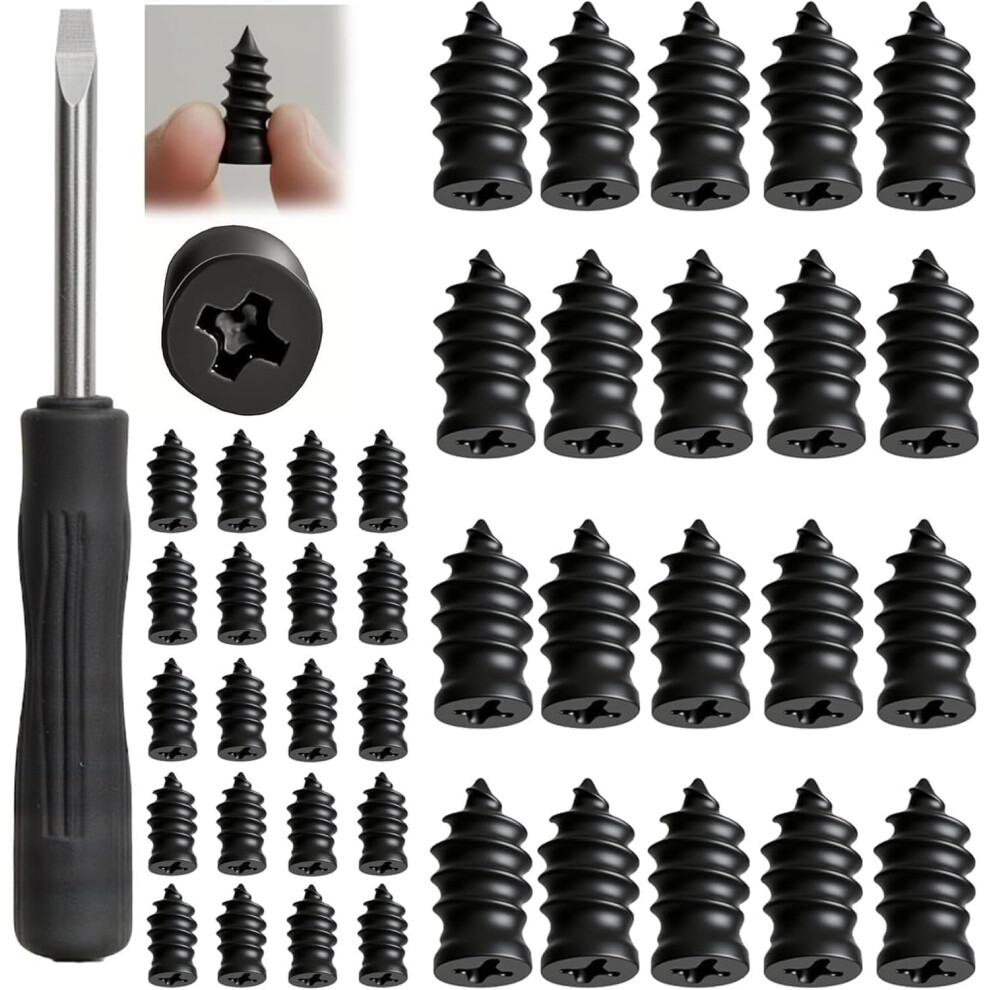 (40Pcs, S) 60Pcs Tire Repair Nails Kit, Self-Service Screw In Plugs For Car & Truck 5437706780243
