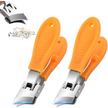 (Orange, 2pcs) Cortaúñas ancho bisel 2026, para uñas gruesas