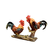 Hahn-Figuren, Harz-Huhn-Figuren, Statuen,-3