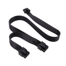 Premium 12VHPWR auf 2X 8PIN PCIe Adapterkabel mit 18AWG-Schwarz