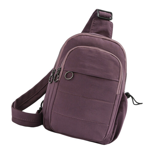 Sac à main en nylon matelassé tendance pour un usage-Violet