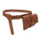Adjustable Waist Pouches With Multiple Compartments PU-brown 1