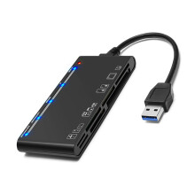 7 In 1 USB3.0 Memory Card Reader For CF XD MS TF Quick-USB A
