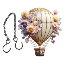 Stained Glass Hot Air Balloon Suncatchers 2D Acrylic Hot Air-F