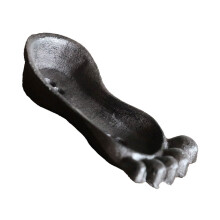 Creative Foot Shape Soap Dish Iron Soap Tray For Bathroom And