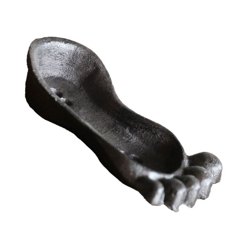 Creative Foot Shape Soap Dish Iron Soap Tray For Bathroom And