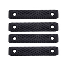 4Pcs Universal Rails Nonslip Hand Guard With Light-A 8cm Black