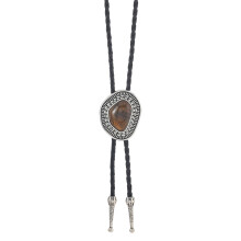 Fashionable Leather Cord Necklace With Southwest Inspired-B