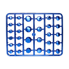 Couvercle de vis de moto ABS, finition brillante,-Bleu
