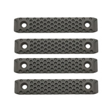 4Pcs Universal Rails Nonslip Hand Guard With Light-A 8cm Green