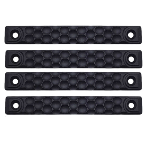 4Pcs Rails Hand Guard With Antislip Texture Nylon-B 12cm Black