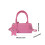 Sac à main élégant en PU de couleur unie, avec sangle-Rose 4