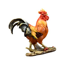 Resin Rooster Statues Fengshui Sculptures Decorative Ornament-1