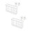 Double Layer Hanging Rack For Small Kitchen 2 Pack-S White 1