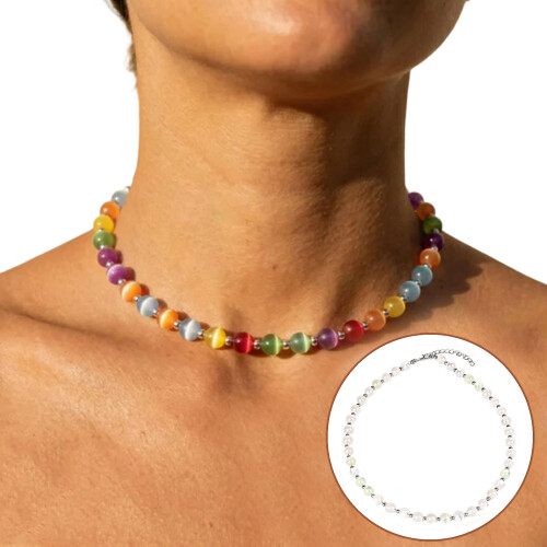 Handgefertigtes Armband mit schillernden-2