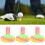 Colourful Rubber Golf Tees – 3 Pack, Lightweight 9