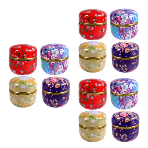 12Pcs Tinplate Candy Boxes Multi-Use Gift and Storage Cases