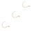 3Pièces Clips Dorés -Nez En , Style Tassel 1