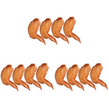12Pièces Ailes De Poulet Modelées PVC Accessoire Décoratif Marron