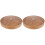 2Pièces Plateau De Rangement En Bambou Khaki 1