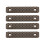 4Pcs Low Profile Nylon Rails Protectors-A 8cm Sand Color 1