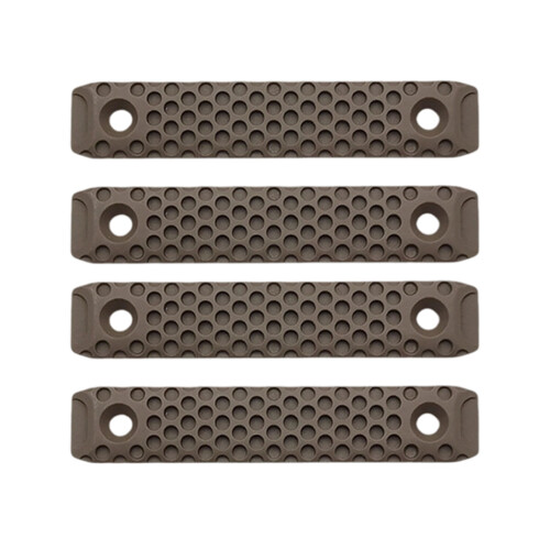 4Pcs Low Profile Nylon Rails Protectors-A 8cm Sand Color