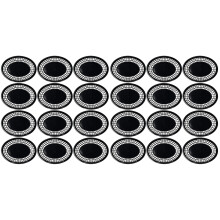 24Pièces Panier De Cuisine Noir Oval Compact Décoratif