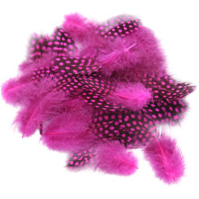 Paquet de 100 plumes naturelles pour l'artisanat, perles-Rose