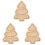 3Pièces Plateau Bois Sapin Noël Multi-Usage Cuisine 1
