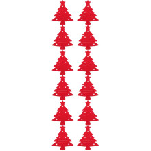 12Pièces Étuis De Couverts En Tissu Rouge Style Noël